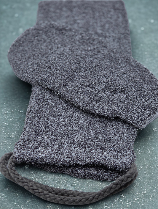 Bamboo Fiber Exfoliating Set - Glove & Back Scrubber