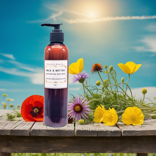 NEW! Milk & Butter - Moisturizing Body Wash: w/Goats Milk,Shea Butter, 5 Oils