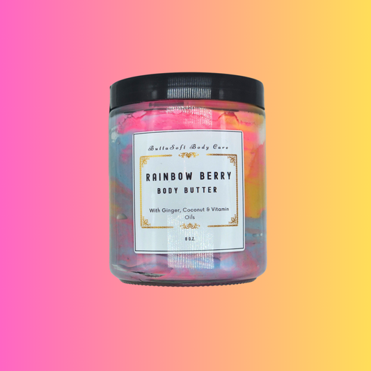 NEW! Rainbow Berry - Body Butter: W/Ginger Oil, Berry Butter & Vitamin C